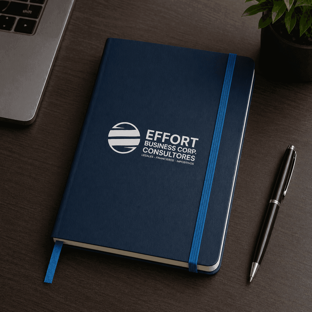 Cuaderno ejecutivo azul