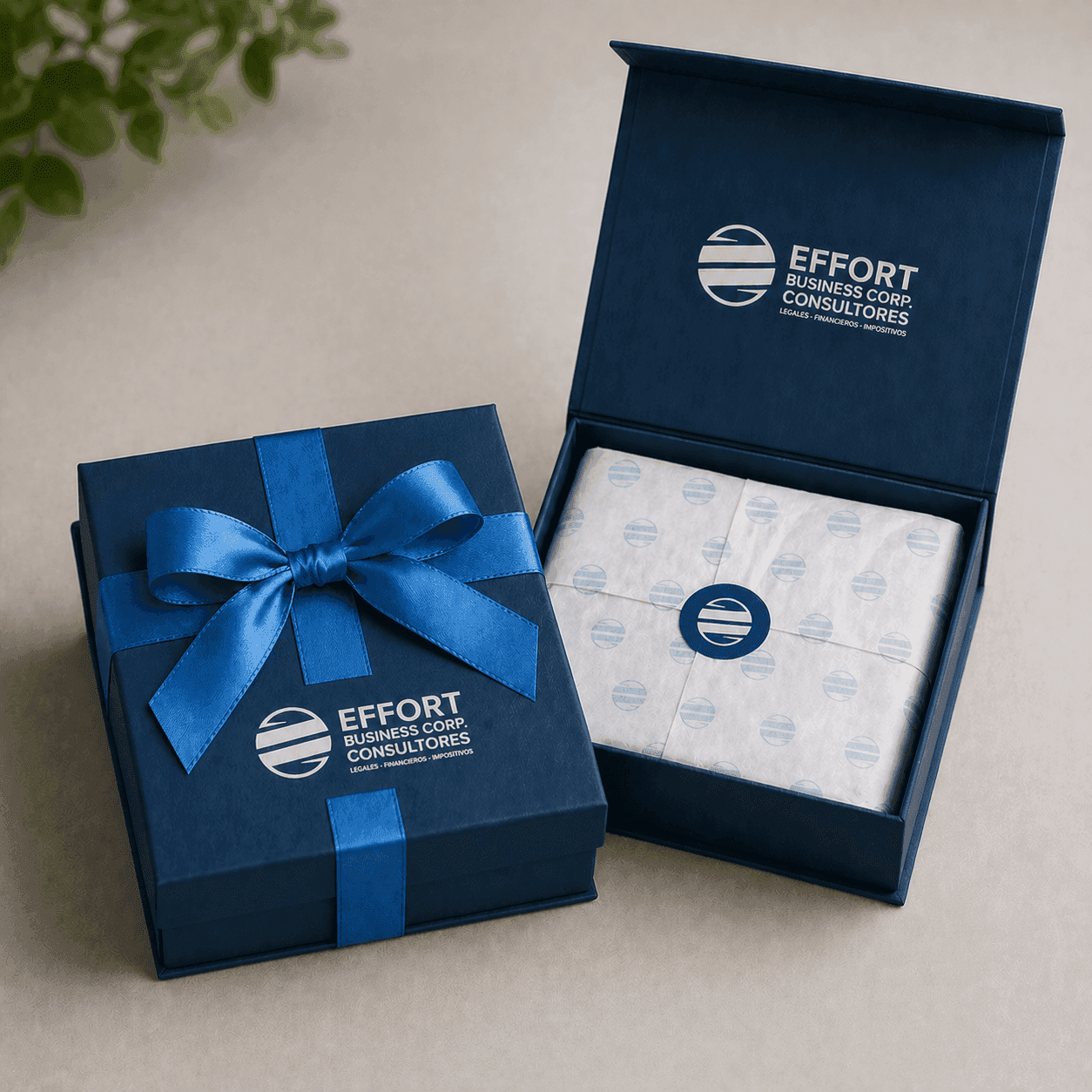 Caja de regalo con lazo